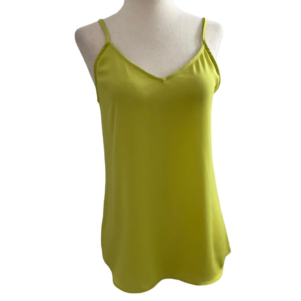 Trouve Women Size XS Yellow Green Tank Top (1-337)